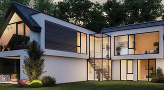 architectural glazing package for a luxury new build home