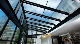 Rowood Farmhouse Mondrian Double Height Glass Extension