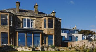 architectural glazing and timber in Scotland home