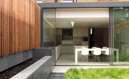 Dalmeny Road Sliding glass doors in contemporary rear extension