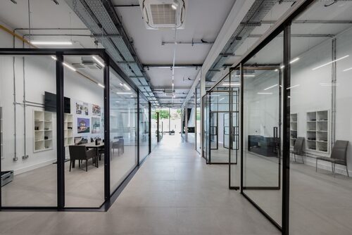 modern glass office in Amersham