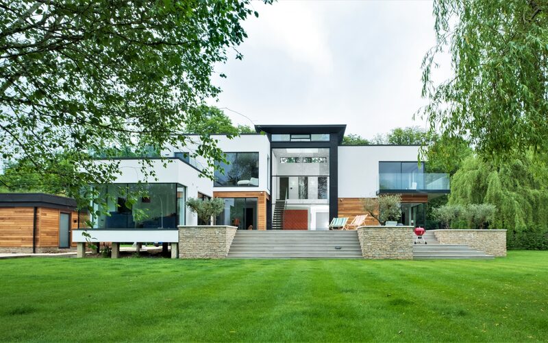 contemporary new build house in henley on thames