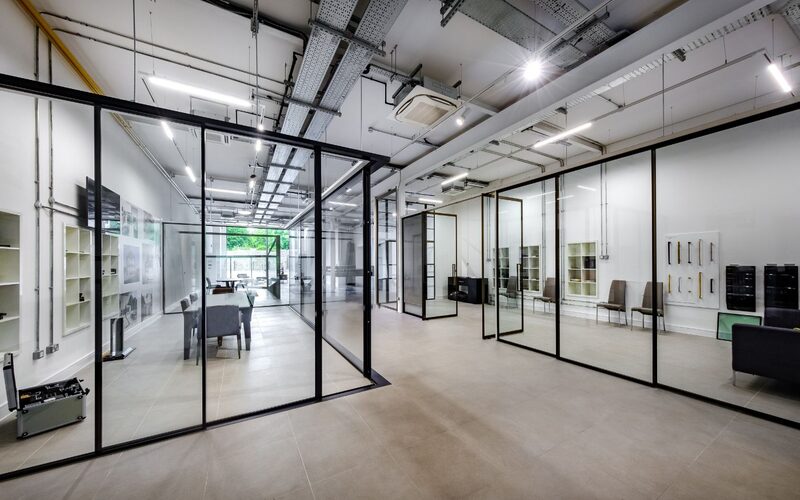 inside the iq glass showroom