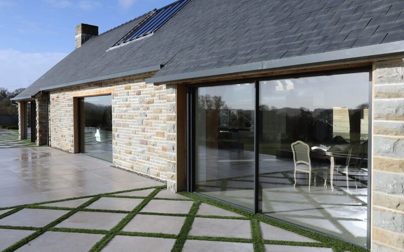 modern barn conversion ideas with slim aluminium glazing