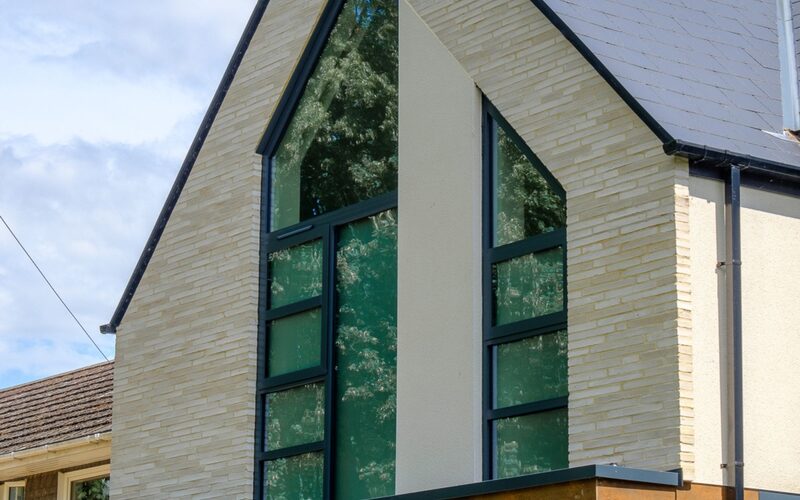 Maximum light with large gable end windows