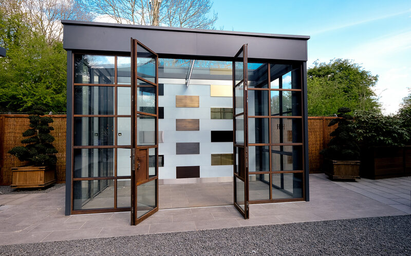 Mondrian Glass Extension at IQ Showroom