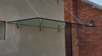 frameless glass canopy